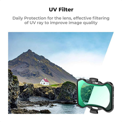 K&F CONCEPT Filter Set for DJI Avata 2 Filter UV/CPL/ND8/ND16/ND32/ND64 Multi-Layer Coated Drone Lens Camera Filters Accessories