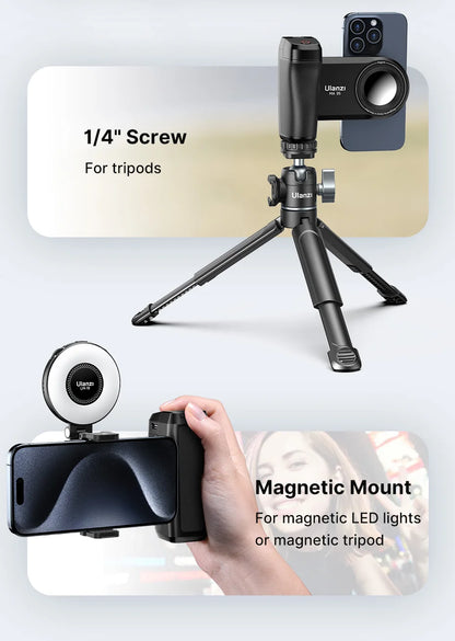 Ulanzi MA35 MagSafe Phone Camera Grip with Bluetooth Shutter