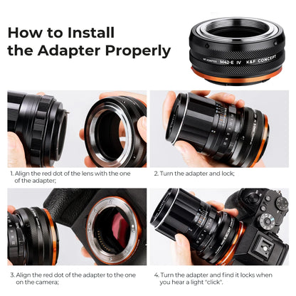 K&F M42 Lens Mount Adapter for Mirrorless Cameras