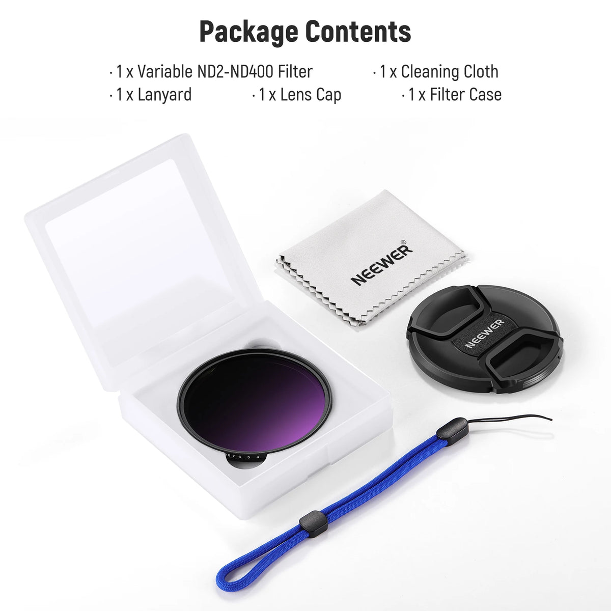 NEEWER ND2-ND400 Variable Neutral Density Lens Filter