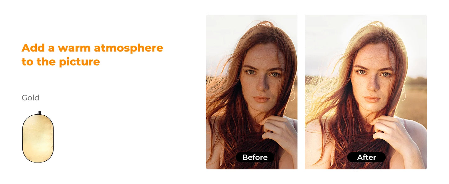 K&F Concept 5-in-1 Oval Photography Reflector