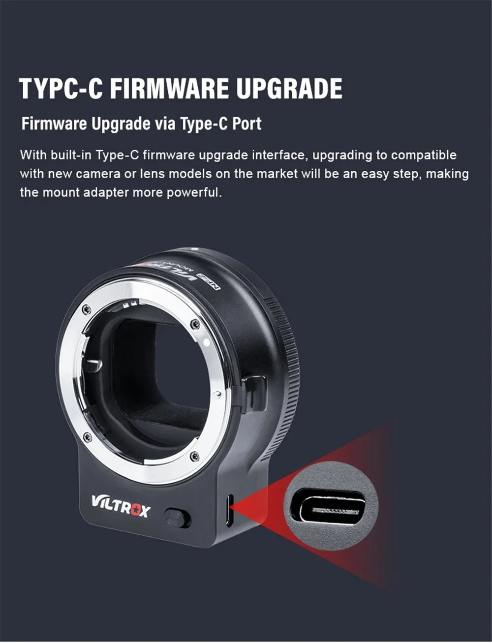VILTROX NF-Z Nikon F to Nikon Z Autofocus Lens Adapter