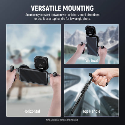 NEEWER 2-Pack Rotatable Handles for Smartphone Video Rigs