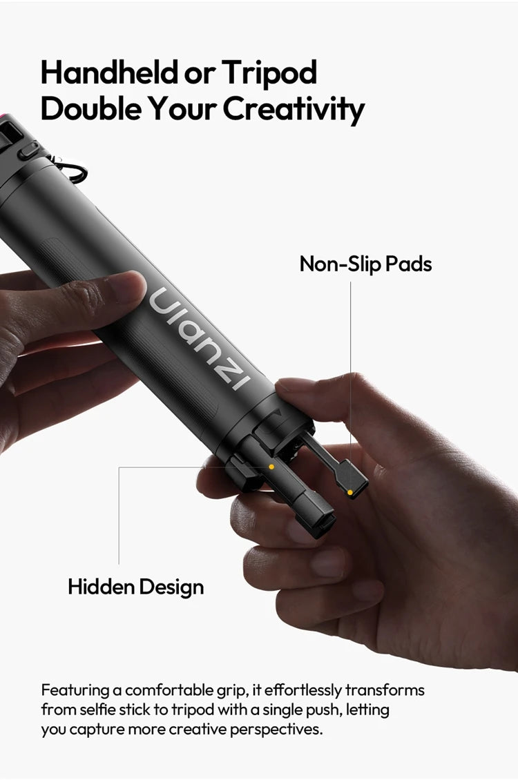 Ulanzi MT98 Invisible Selfie Stick 57cm for Action Cameras