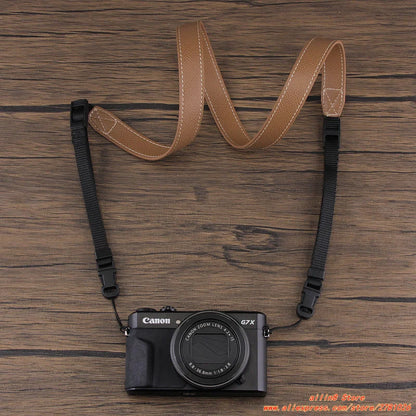 Camera Hub Essentials PU Leather Compact Camera Neck Strap