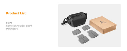 K&F Concept 10L/12L Camera Sling Bag for DSLR & Mirrorless Cameras