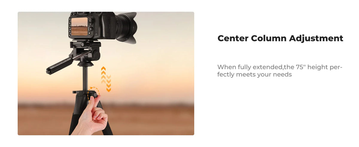 K&F S255A3 190cm Lightweight Camera Tripod