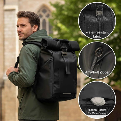 Besnfoto Waterproof Rolltop Camera Backpack