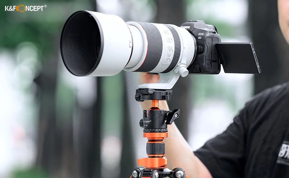 K&F 10kg Metal Tripod Ball Head with Quick Release Plate