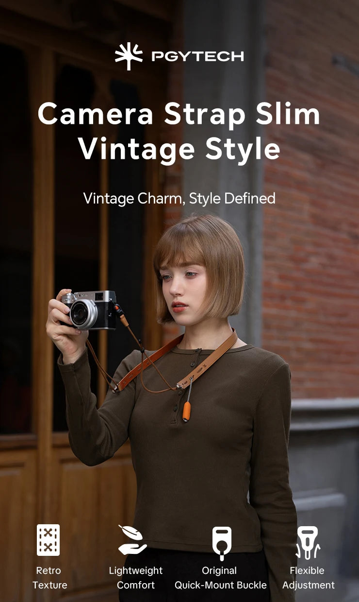 PGYTECH Camera Strap Slim Vintage