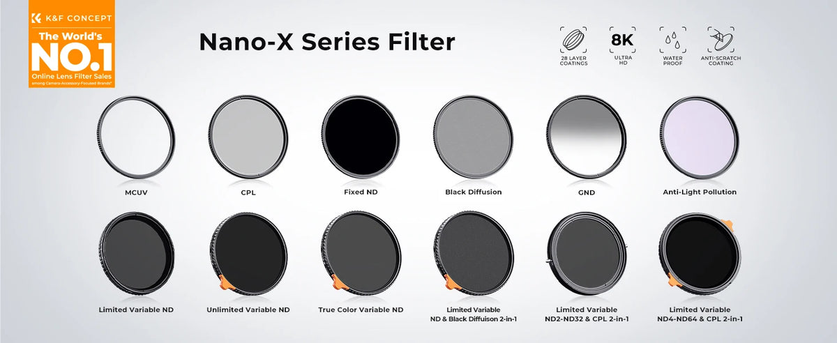 K&F Concept ND100000 Solar Lens Filter - ND100000 / 58mm