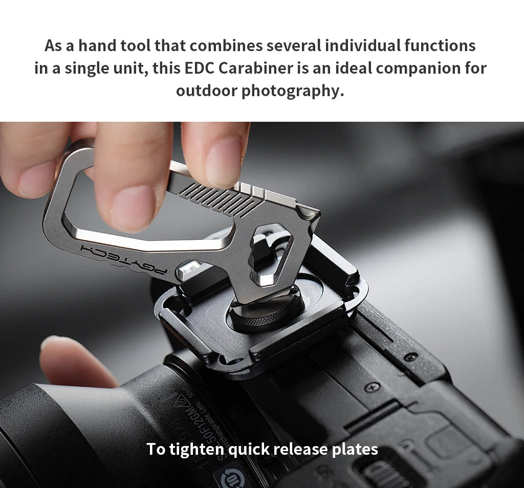 PGYTECH EDC Titanium Multifunction Carabiner Tool