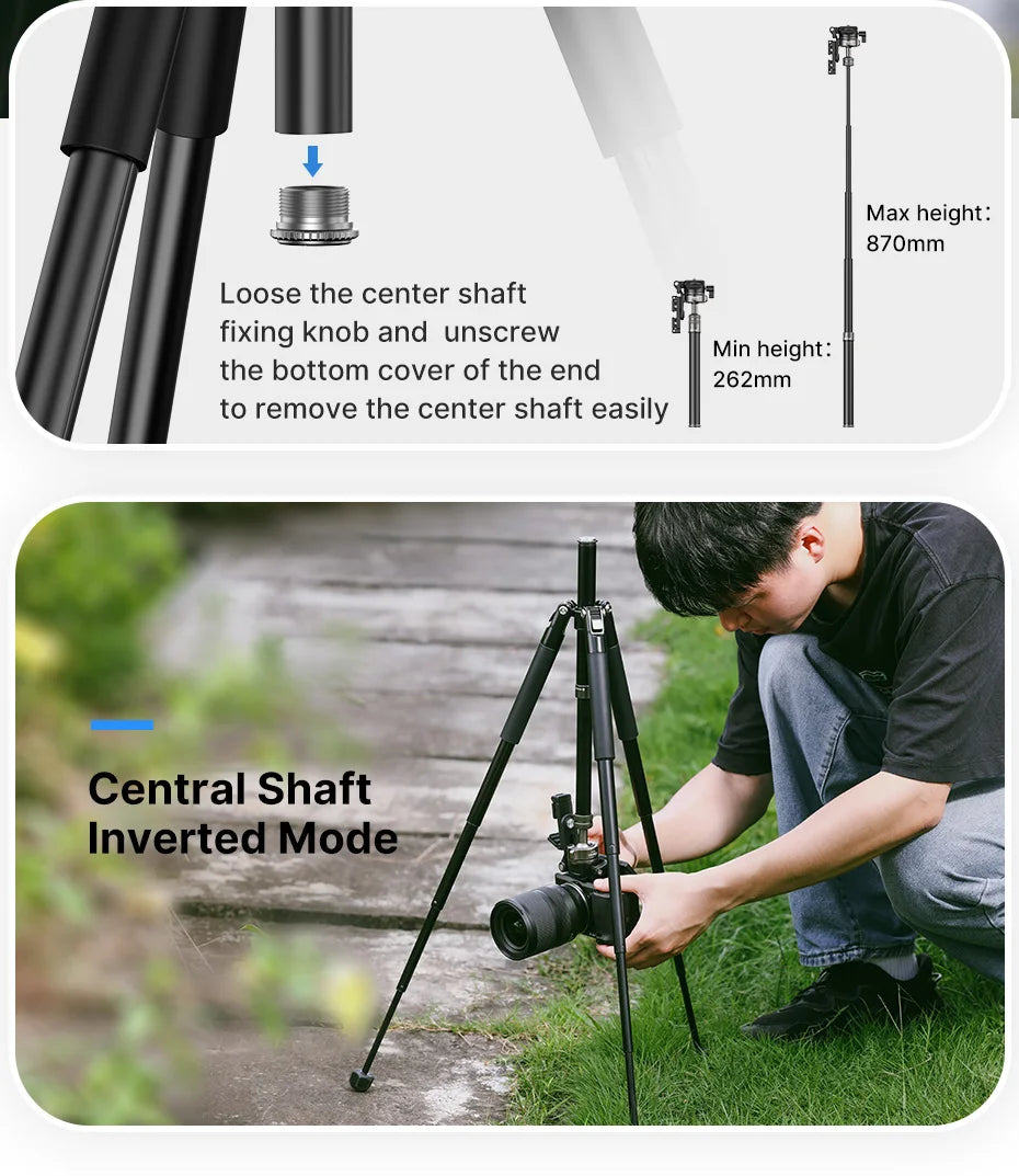 Ulanzi MT-63 26cm Mini Tripod with Panoramic Head