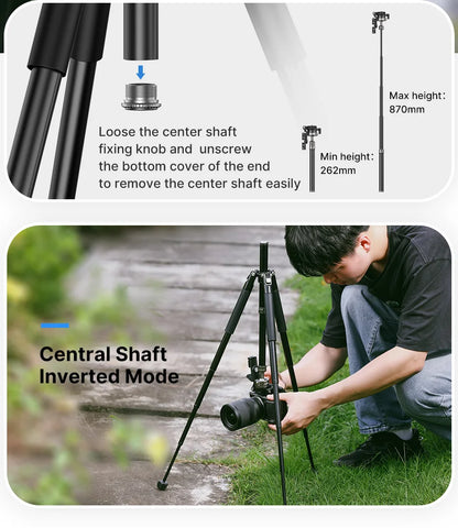 Ulanzi MT-63 26cm Mini Tripod with Panoramic Head