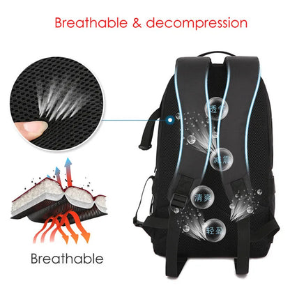 15.6 Inch Laptop Camera Backpack with Reflective Stripe