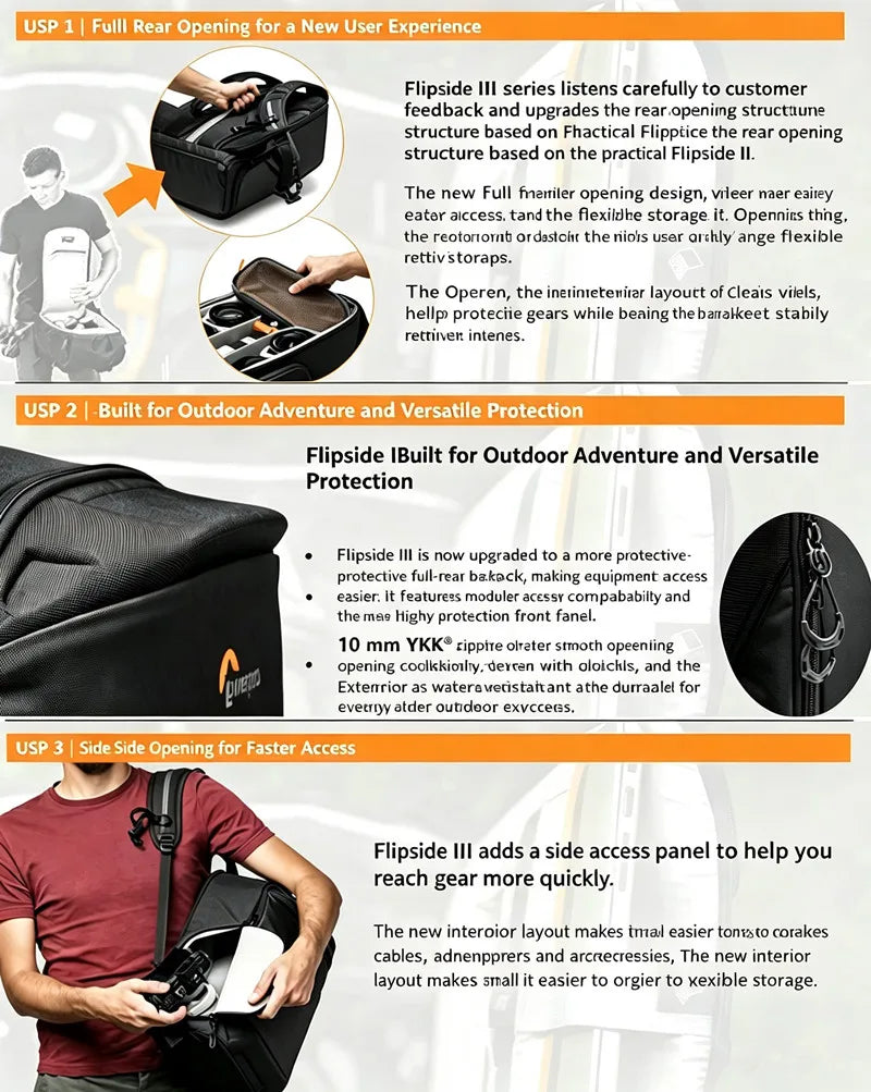 Lowepro Flipside 300 AW III Camera Backpack product image