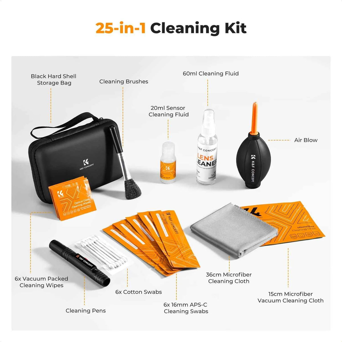 K&F Concept 25-in-1 Camera Cleaning Kit