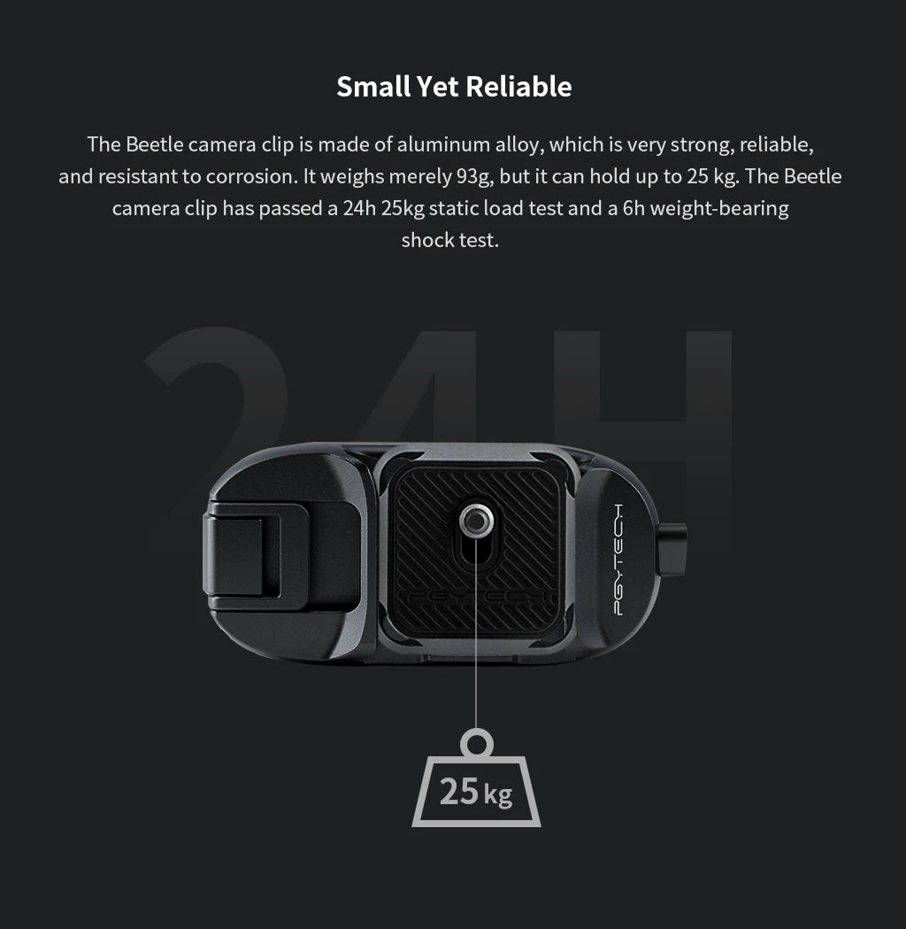 PGYTECH Beetle Camera Clip with Quick Release Plate