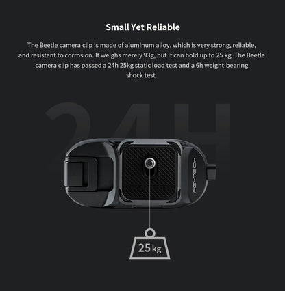 PGYTECH Beetle Camera Clip with Quick Release Plate