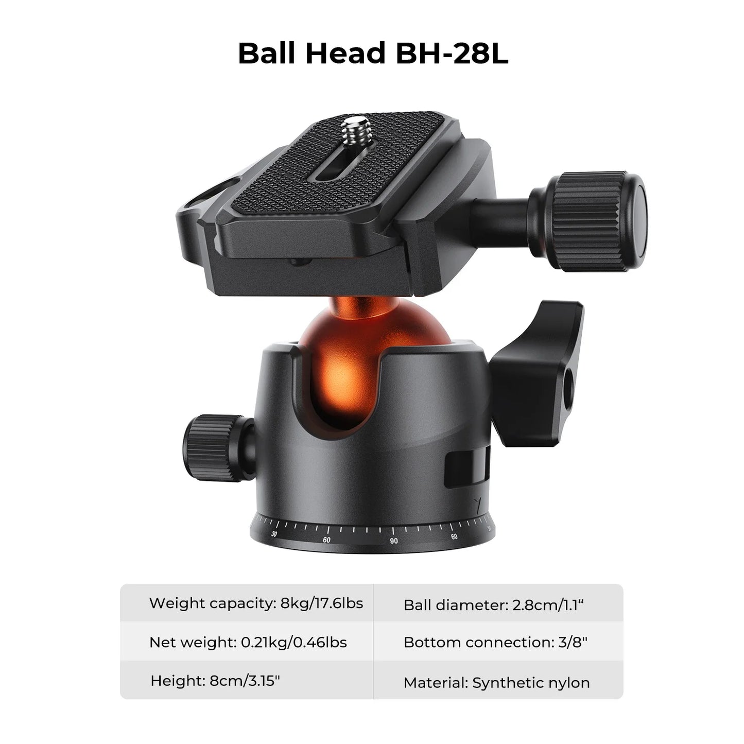 K&F Concept 76.7-Inch Multi-Angle Camera Tripod with Phone Mount