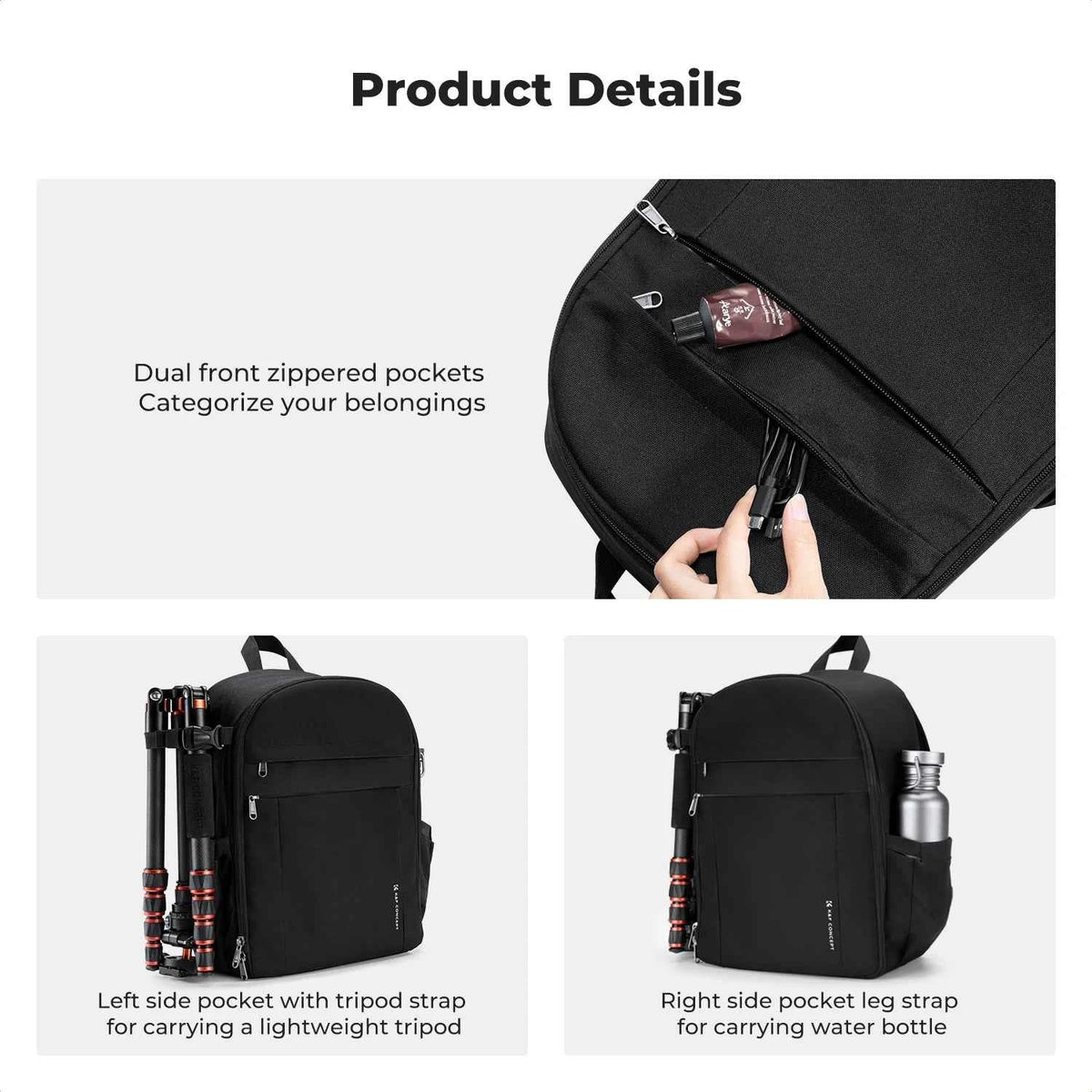 K&F Concept 13L Lightweight Camera Backpack