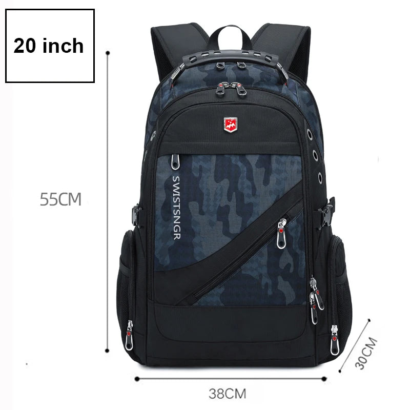 Water-Resistant 17–20-inch Laptop Travel Backpack