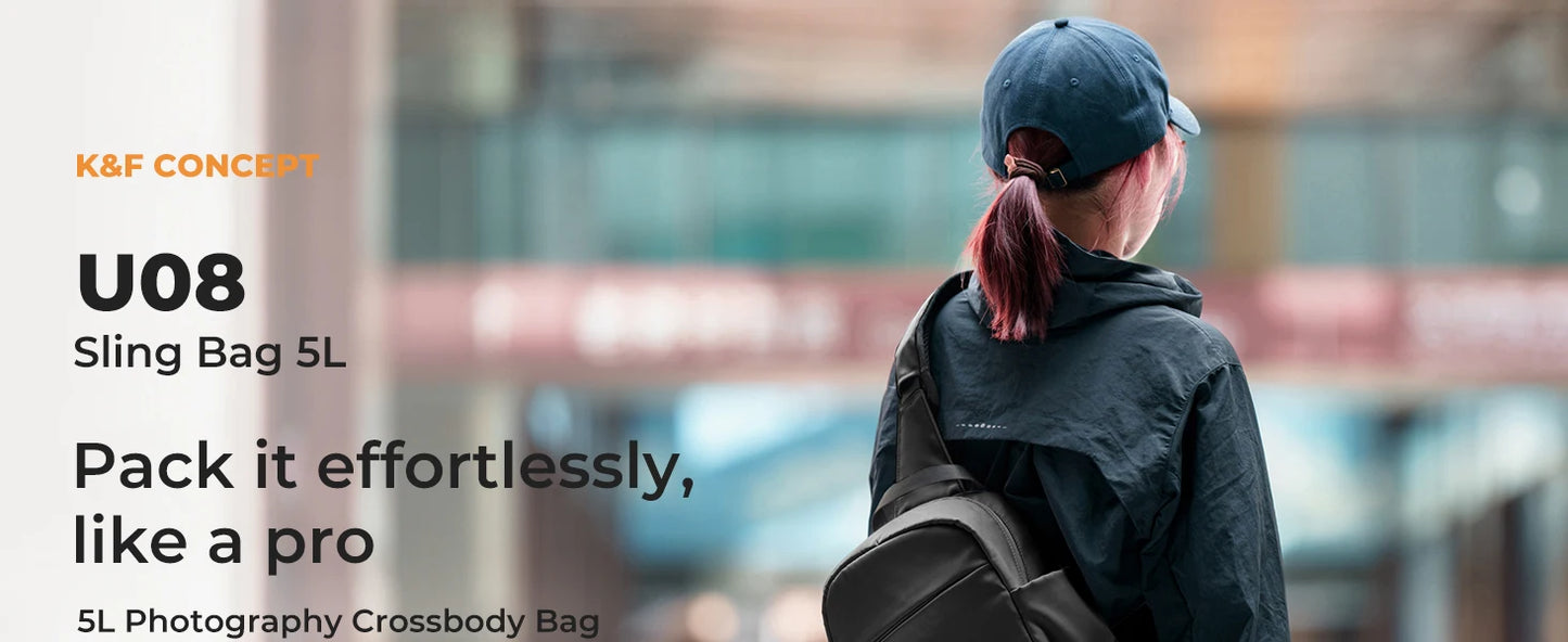 K&F Concept 5L Lightweight Camera Sling Bag