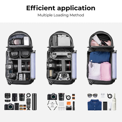 K&F Concept 10L Camera Sling Bag for DSLR & Mirrorless Cameras - Upgraded blue