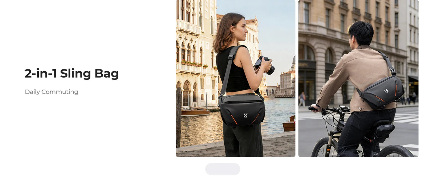 K&F Concept 7L Lightweight Camera Sling Bag