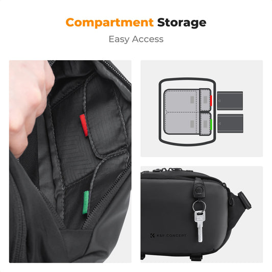 K&F Concept 4L Camera Sling Bag for DSLR & Mirrorless Cameras