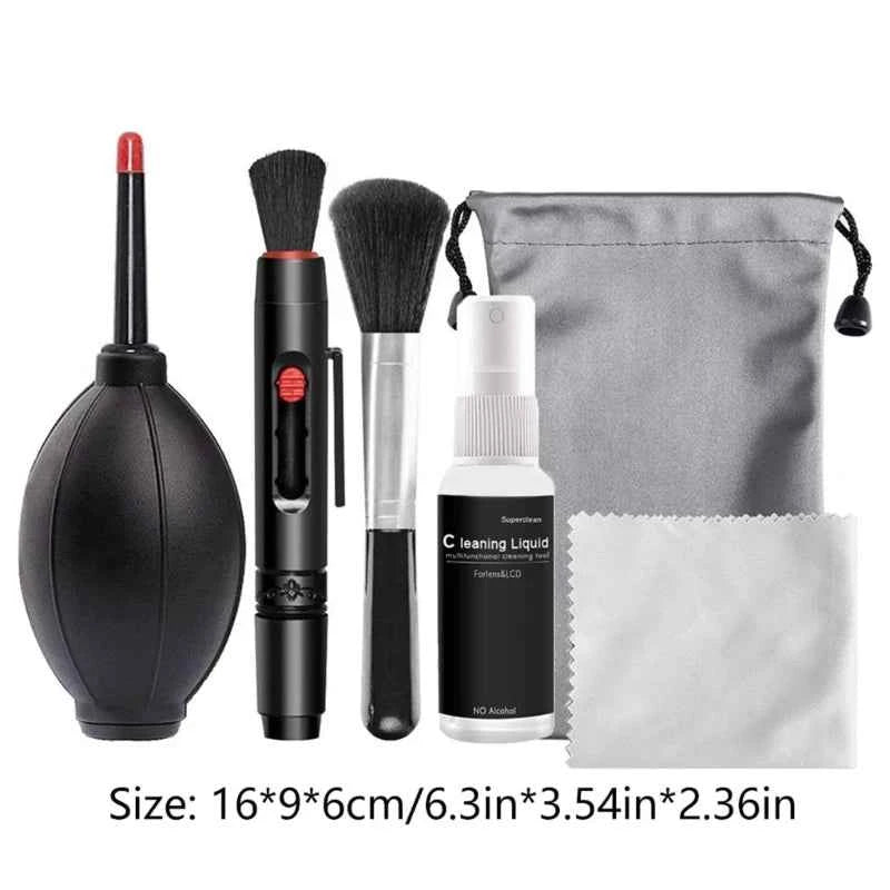 6-in-1 Professional Camera Cleaning Kit with Air Blower