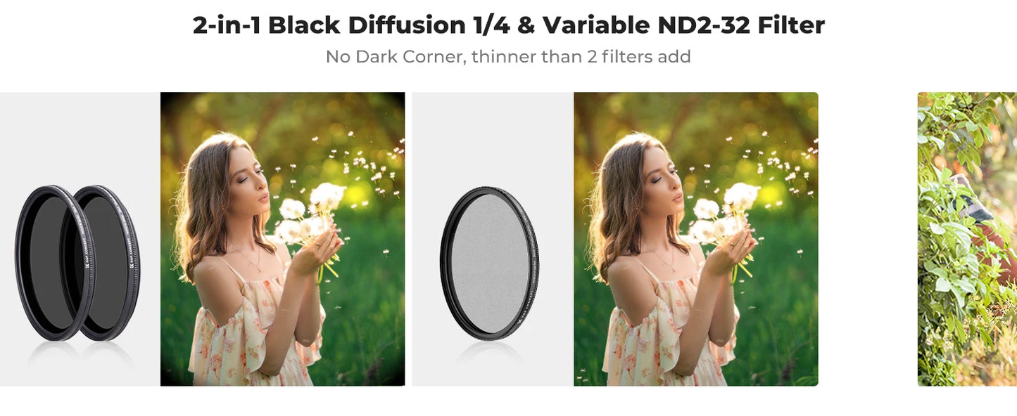 K&F Concept 49mm–82mm Multi-Function Camera Filter