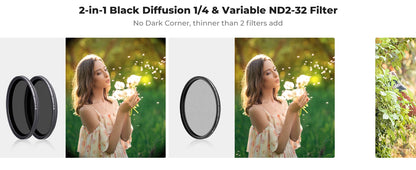 K&F Concept 49mm–82mm Multi-Function Camera Filter