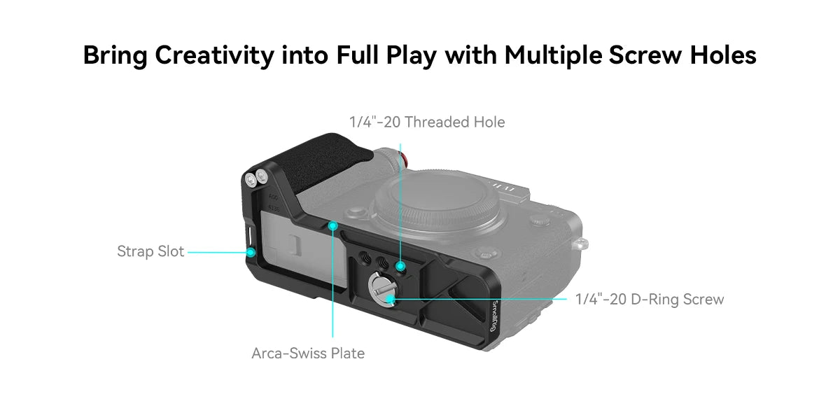 SmallRig 4260 L-Shape Grip for Fujifilm X-T5 with Shutter Button