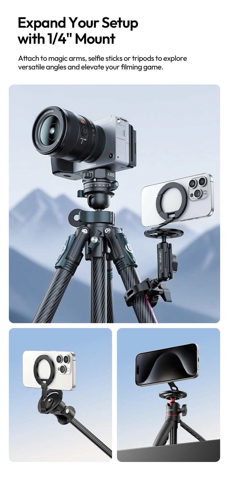 Ulanzi MA02 MagLock Dual Magnetic Phone Stand