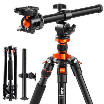K&F Concept 80.7-Inch Aluminium Camera Tripod with 10kg Load Capacity