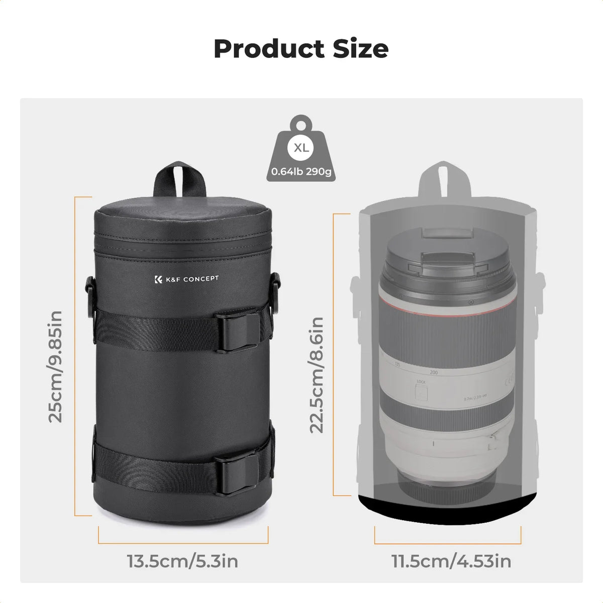 K&F Waterproof Lens Pouch Case