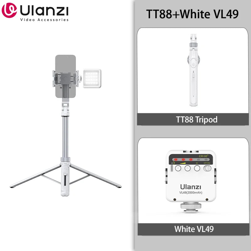 Ulanzi TT88 1.44m Overhead Phone Tripod with Magnetic Clamp