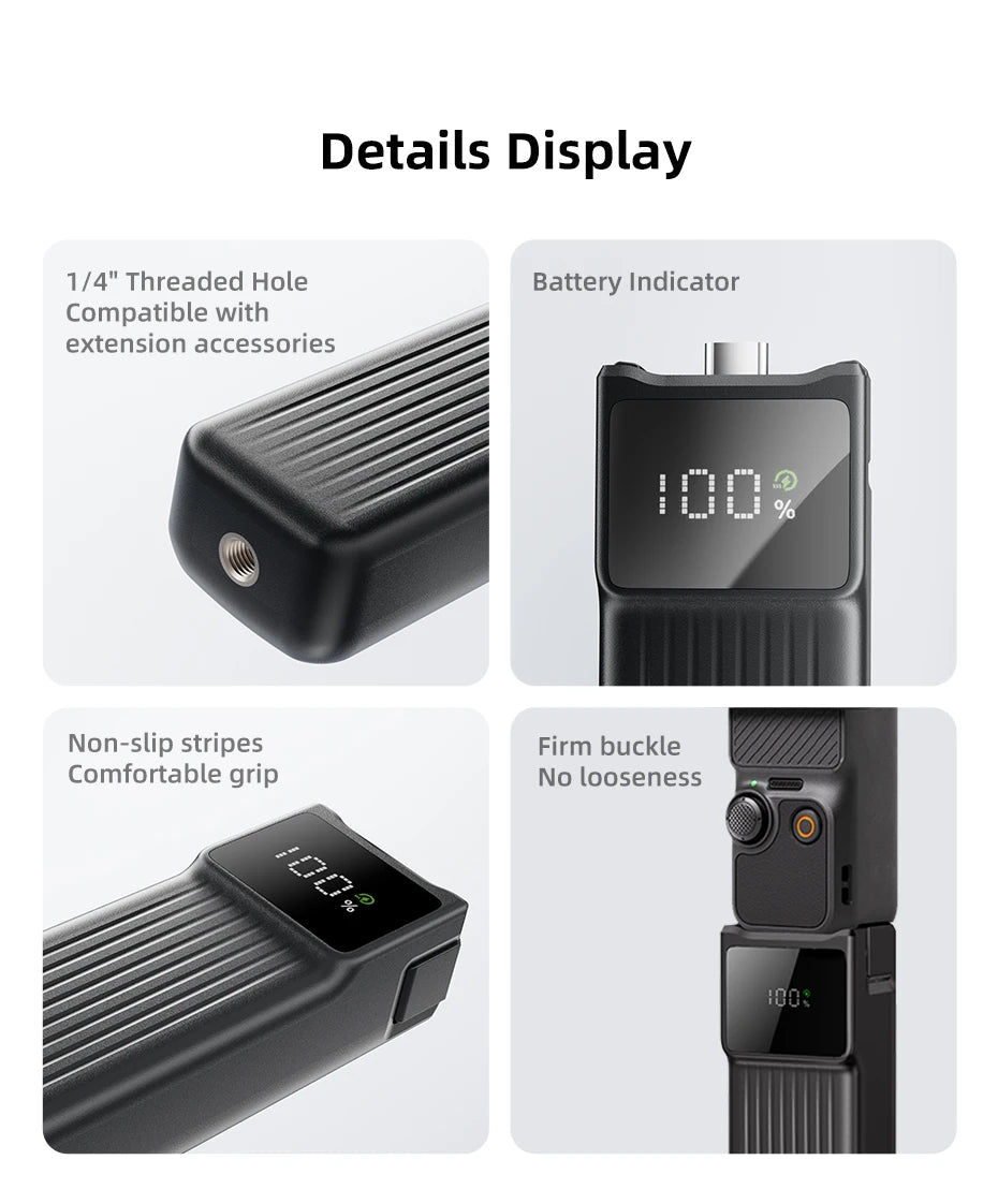 NOHON Battery Handle for DJI Osmo Pocket 3 / 4