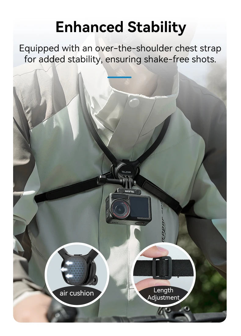 TELESIN 2-in-1 Neck Mount for Phone & Action Camera