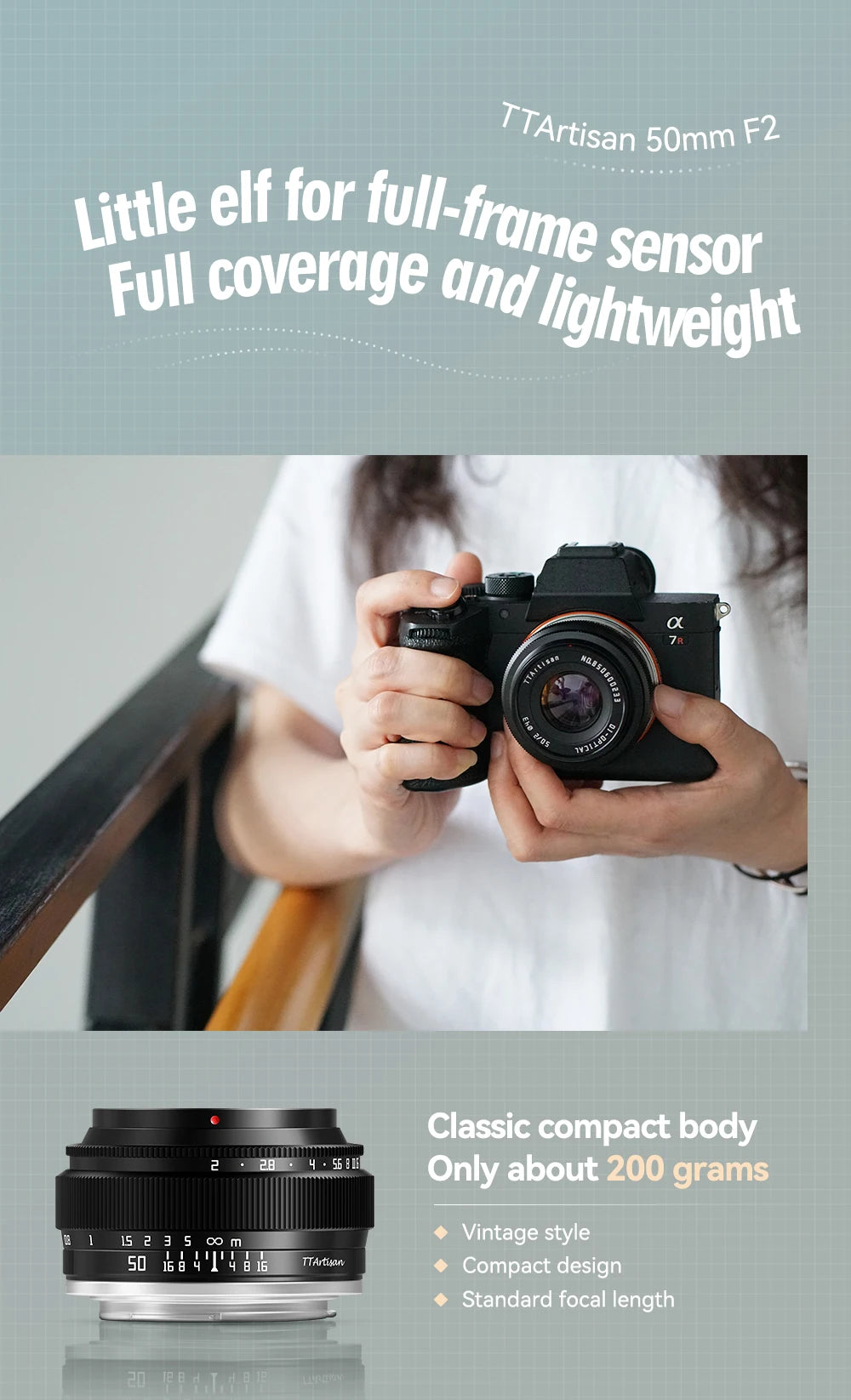 TTArtisan 50mm f/2 Full Frame Manual Focus Lens