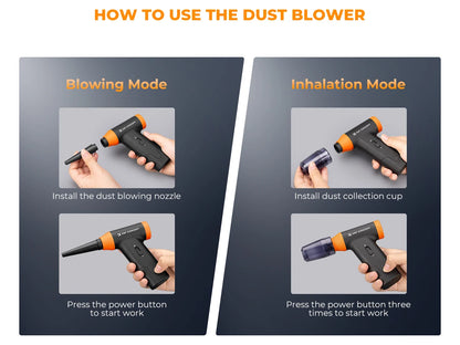 K&F Cordless Electric Air Duster & Camera Cleaner