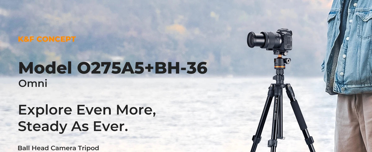 K&F O275A5 192cm Detachable Monopod Camera Tripod