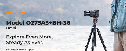 K&F O275A5 192cm Detachable Monopod Camera Tripod