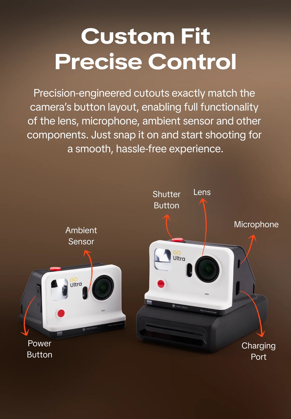 PGYTECH GO Ultra FunCam Case for Insta360 GO Ultra