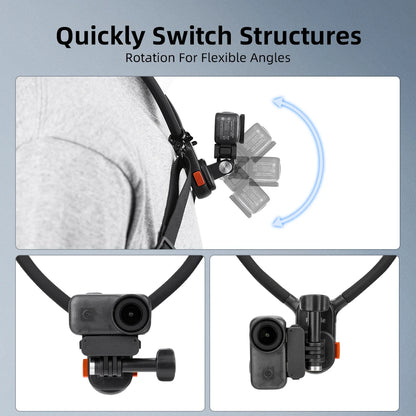 Flymile Magnetic POV Neck Mount for DJI, Insta360 & GoPro