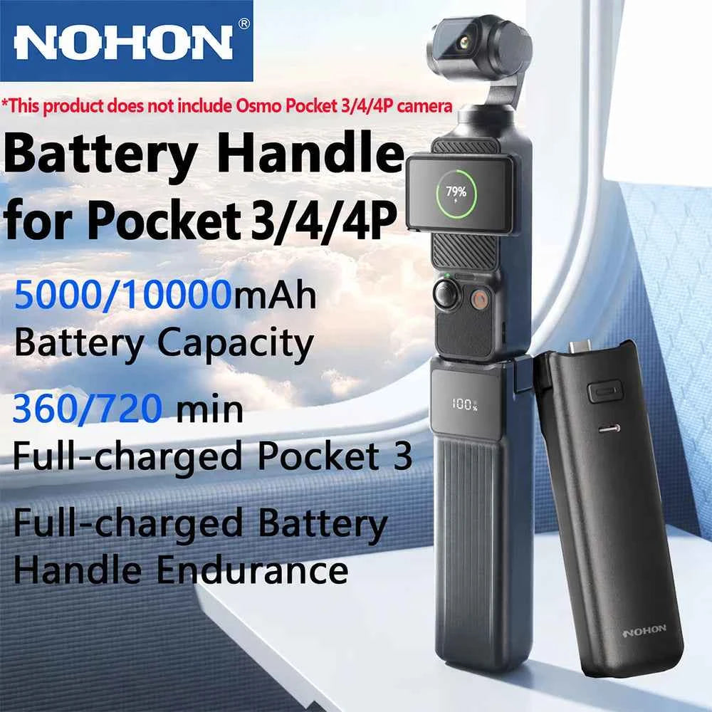 NOHON Battery Handle for DJI Osmo Pocket 3 / 4