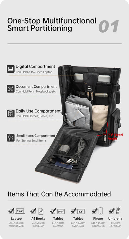 TIGERNU 15.6 Inch Laptop Travel Backpack