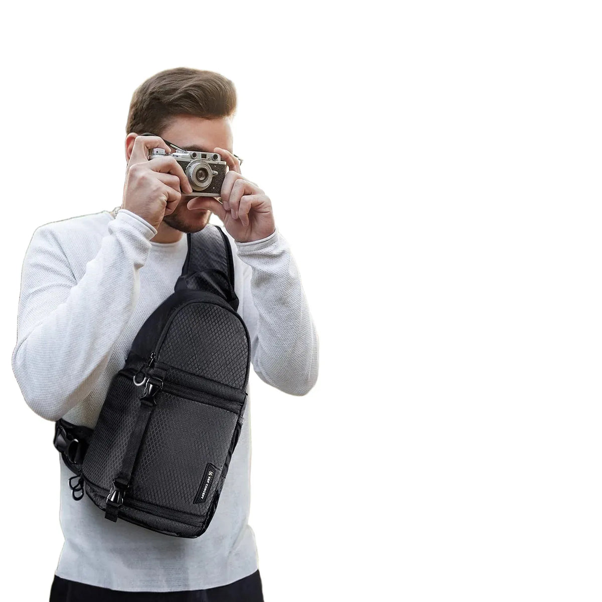 K&F Concept 10L Camera Sling Bag - Nylon(Black)