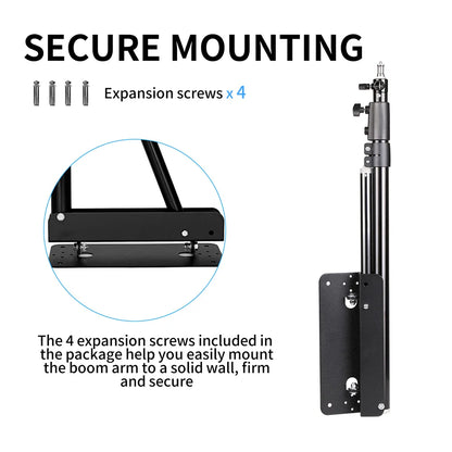 135–170cm Wall-Mount Studio Boom Arm